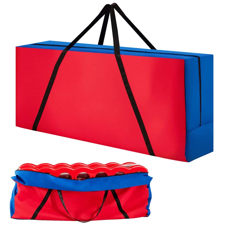 Giant 4-In-A-Row, Jumbo 4-to-Score Giant Game Set with 42 Jumbo Rings & Quick-Release Slider