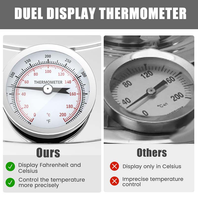 5/10 Gal Alcohol Still, 2 Pots Stainless Steel Water Alcohol Distiller with Copper Tube, Multi-purpose Home Brewing Kit for DIY Whiskey Brandy