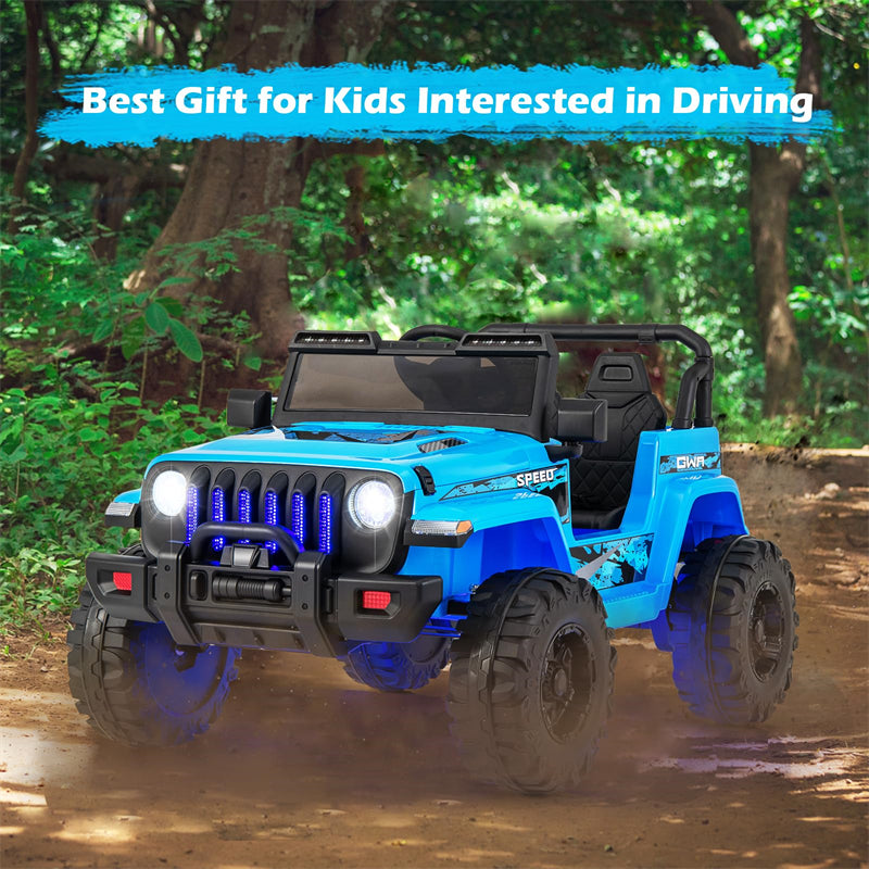 Kids Ride on Jeep Truck 12V Battery Powered Electric Vehicle with 2.4G Remote Control