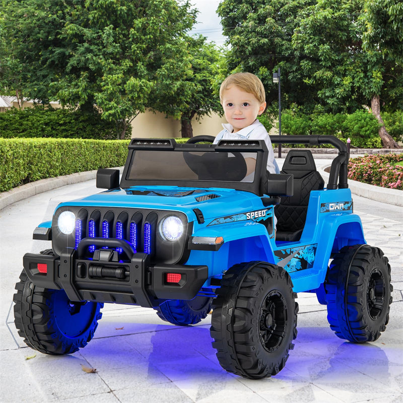 Kids Ride on Jeep Truck 12V Battery Powered Electric Vehicle with 2.4G Remote Control