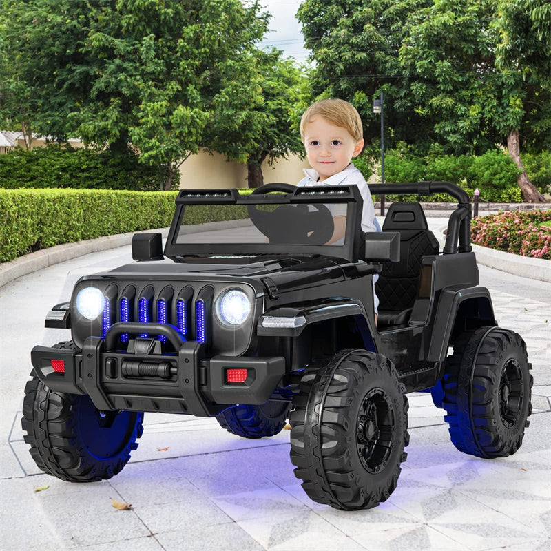 Kids Ride on Jeep Truck 12V Battery Powered Electric Vehicle with 2.4G Remote Control