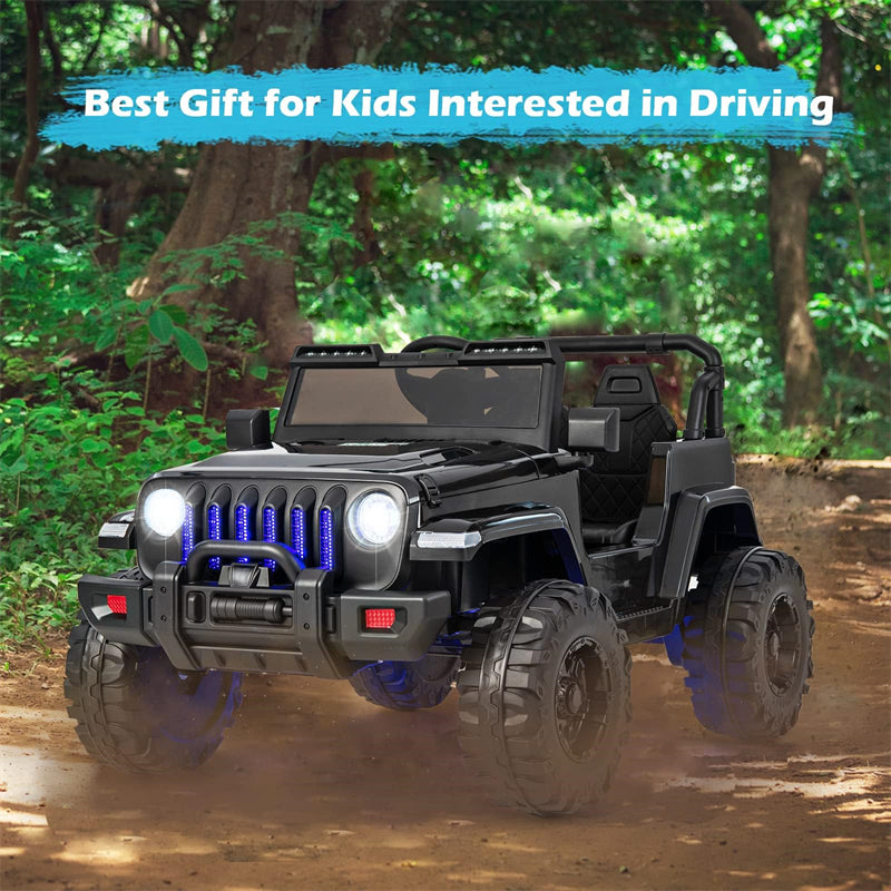 Kids Ride on Jeep Truck 12V Battery Powered Electric Vehicle with 2.4G Remote Control