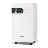 32 Pint Dehumidifier for Home & Basement, 2500 Sq.Ft Dehumidifier with Auto Drain, Sleep Mode, 24H Timer, 4 Wheels & Child Safety Lock
