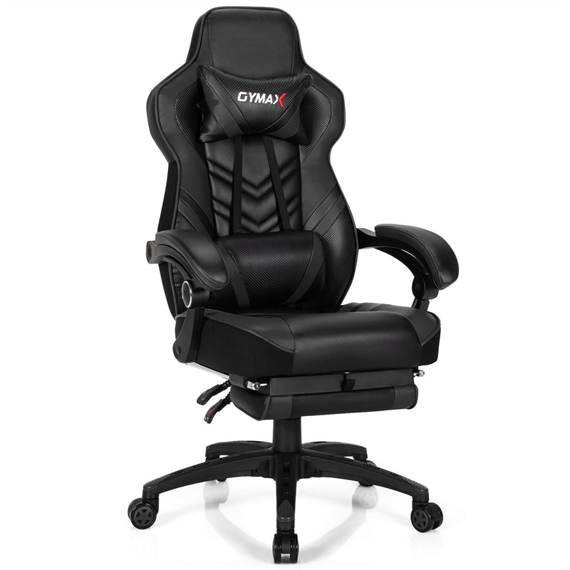 Ergonomic Gaming Chair Recliner with Footrest, Linkage Armrests & Lumbar Support, Big Wide High Back Swivel Video Gaming Office Computer Chair