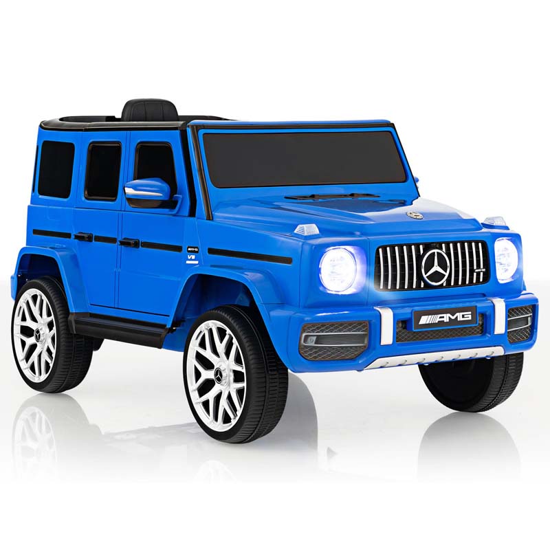 12V Kids Ride On Car, Licensed Mercedes-Benz G63 Battery Powered Electric Toy Car with Spring Suspension