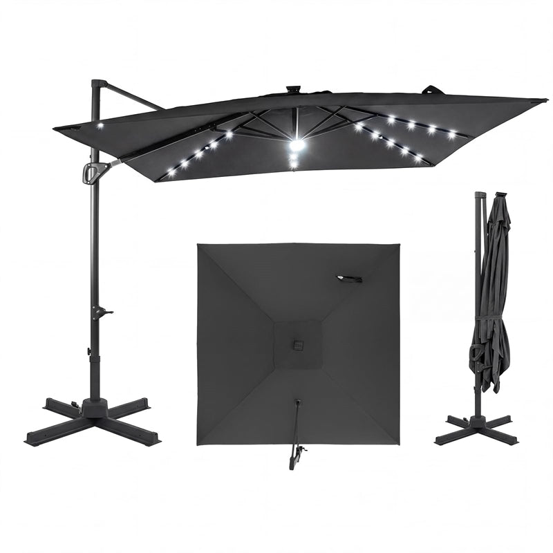 10ft square patio umbrella 10' x 10' Saville SYMMETRICAL OUTDOOR PROTECTION】Maximize your outdoor space with 100 sq 10ft x 10ft Square Market