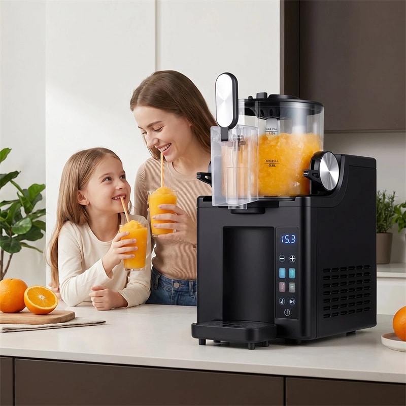 68oz Slushie Machine for Home, Frozen Drink & Margarita Machine, No Ice Needed Slushy Maker with 4 Presets & Auto Cleaning for Milkshake Cocktails