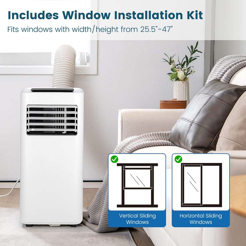 10000 BTU Portable Air Conditioner, 3-in-1 Room AC Unit with Fan, Dehumidifier & Sleep Mode, Remote, Child Lock, Window Kit for Bedroom, Office, Dorm