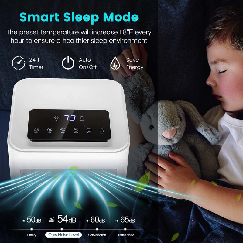 10000 BTU Portable Air Conditioner, 3-in-1 Room AC Unit with Fan, Dehumidifier & Sleep Mode, Remote, Child Lock, Window Kit for Bedroom, Office, Dorm