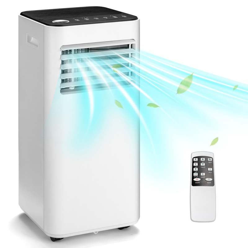 10000 BTU Portable Air Conditioner, 3-in-1 Quiet AC Unit with Fan & Dehumidifier, Sleep Mode, 24H Timer, Window Kit for Rooms up to 350 Sq. Ft