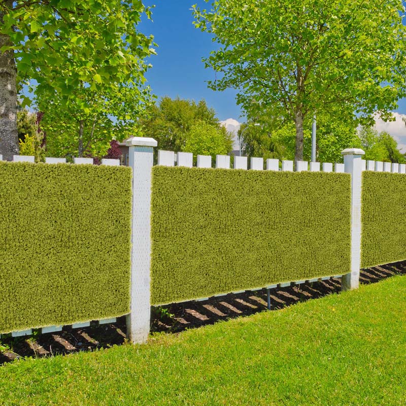 12Pcs Faux Green Moss Panels, 20" x 20" Artificial Grass Wall Panels with X-shaped Structure, Greenery Wall Backdrop for Backyard Porch