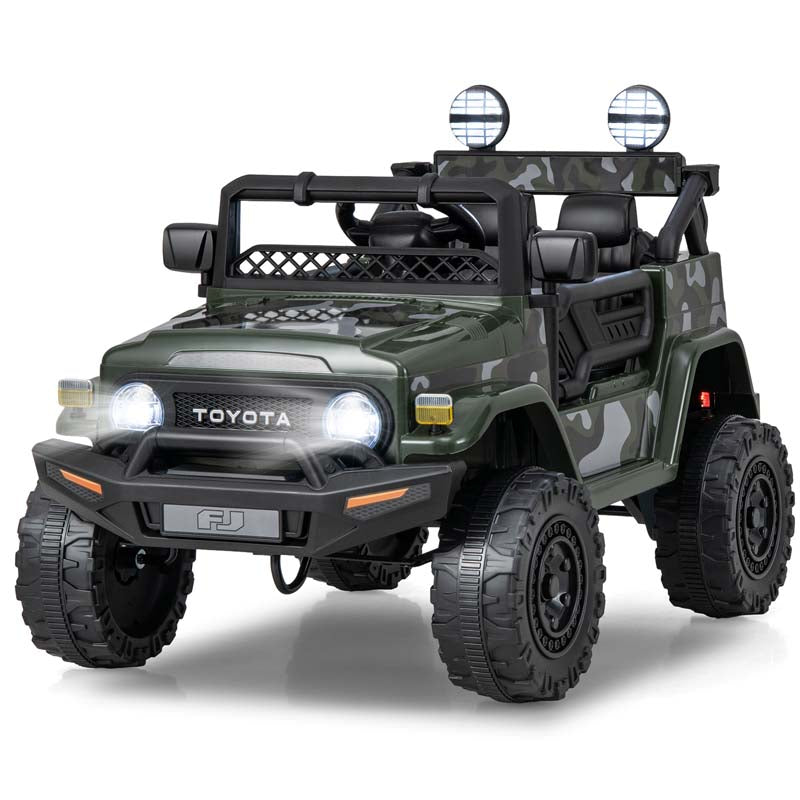 Licensed Toyota FJ Cruiser Kids Ride on Truck, 12V 7Ah Battery Powered Electric Toy Car w/Remote Control, Shock Suspension