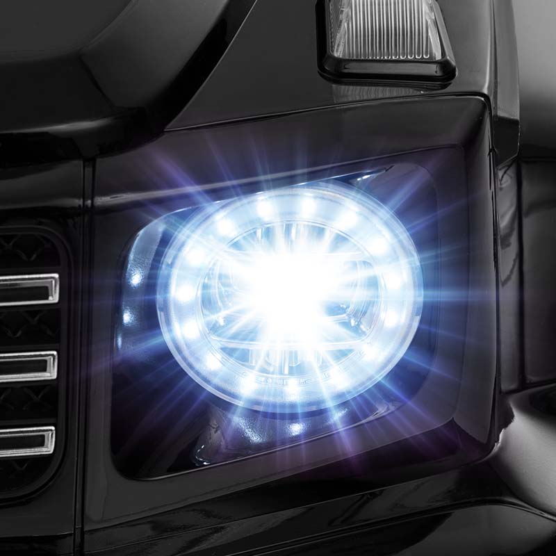 Licensed Mercedes Benz G500 Kids Ride On Car Truck with Rocking Mode, 12V Battery Powered 4WD G Wagon Electric Toy Vehicle