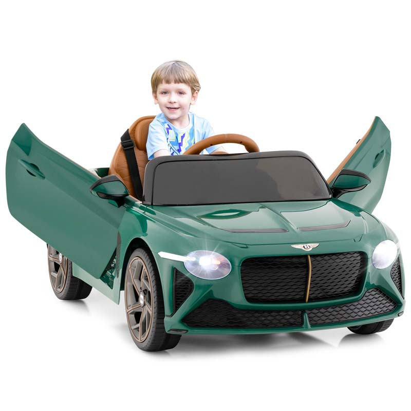 12V Licensed Bentley Bacalar Battery Kids Ride-on Toy Car with Remote Control, Scissor Doors, Lights & Sound Effects