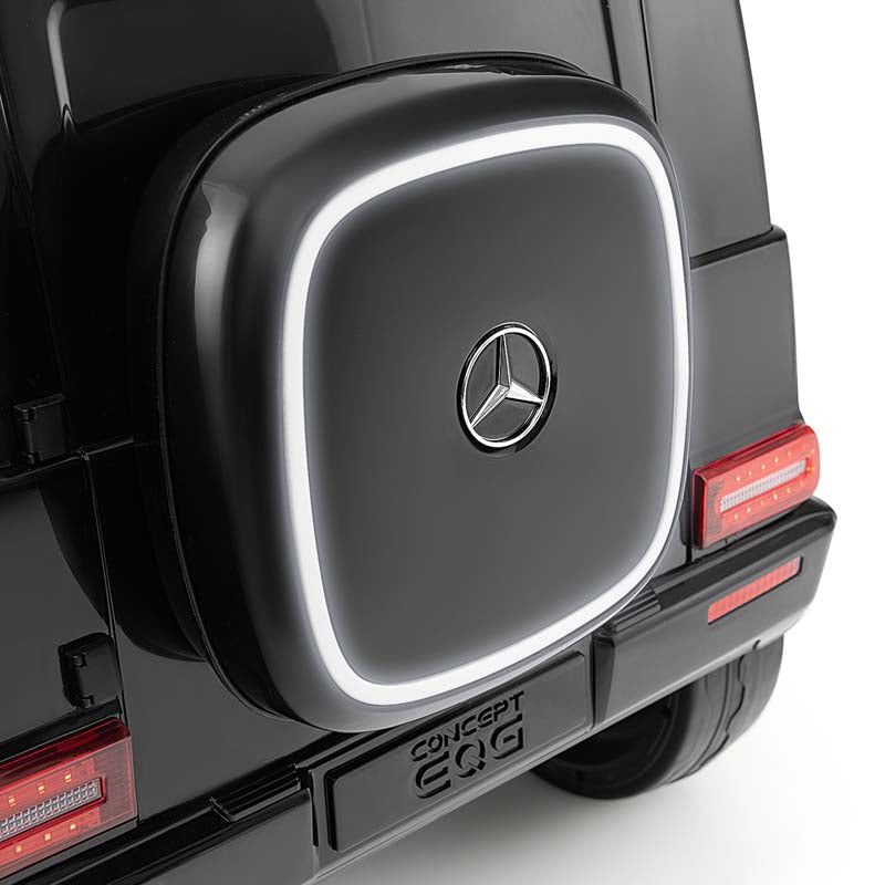 12V 4WD Kids Ride On Car, Licensed Mercedes-Benz EQG Battery Powered Electric Vehicle with Remote Control & Music