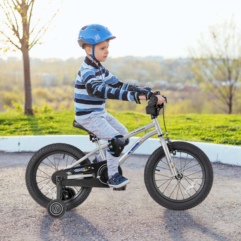 16" Kids Bike for 4-7 Years Old Girls Boys Sport Bicycle with Adjustable Saddle, Training Wheels, Reflectors