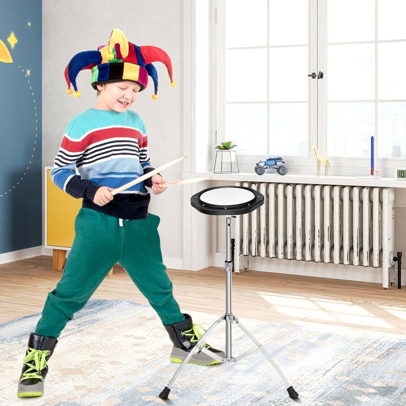 32 Notes Professional Glockenspiel Bell Kit, Percussion Xylophone with Adjustable Stand, Music Stand, 8'' Practice Pad, Carrying Bag