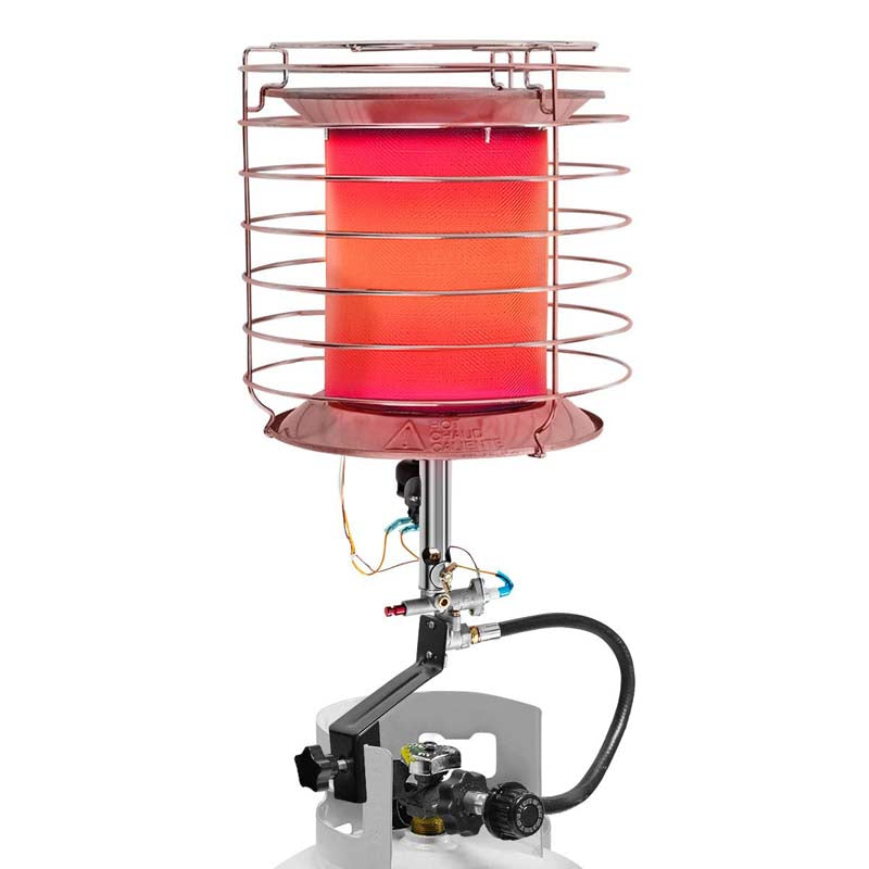 42,000 BTU Propane Tank Top Heater, 360° Portable Gas Tank Heater with Tip-Over Safety Switch for Indoor Outdoor Camping Hunting Ice Fishing, Garage