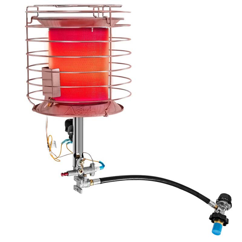 42,000 BTU Propane Tank Top Heater, 360° Portable Gas Tank Heater with Tip-Over Safety Switch for Indoor Outdoor Camping Hunting Ice Fishing, Garage