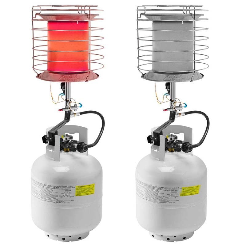 42,000 BTU Propane Tank Top Heater, 360° Portable Gas Tank Heater with Tip-Over Safety Switch for Indoor Outdoor Camping Hunting Ice Fishing, Garage