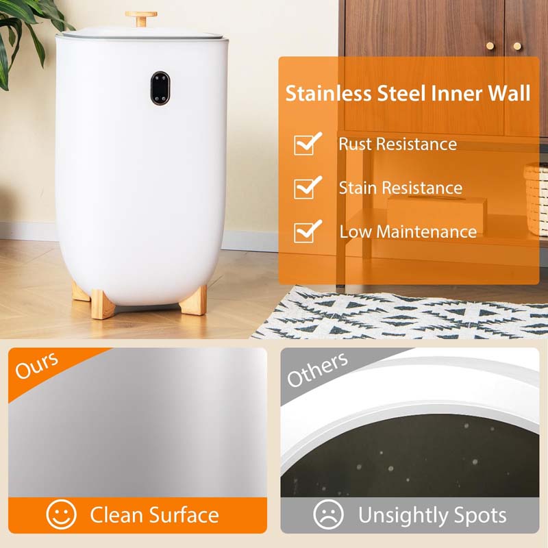 35L Large Towel Warmer Bucket with Dryer, PTC Air Heater, Timer & Auto Shut Off for Oversized Towels, Bathrobes & Blankets