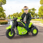 6V Kids Motorcycle w/Automatic Bubble Function & Music, 3-Wheel Vehicle Toy Electric Ride-On Car for Toddlers Ages 3+