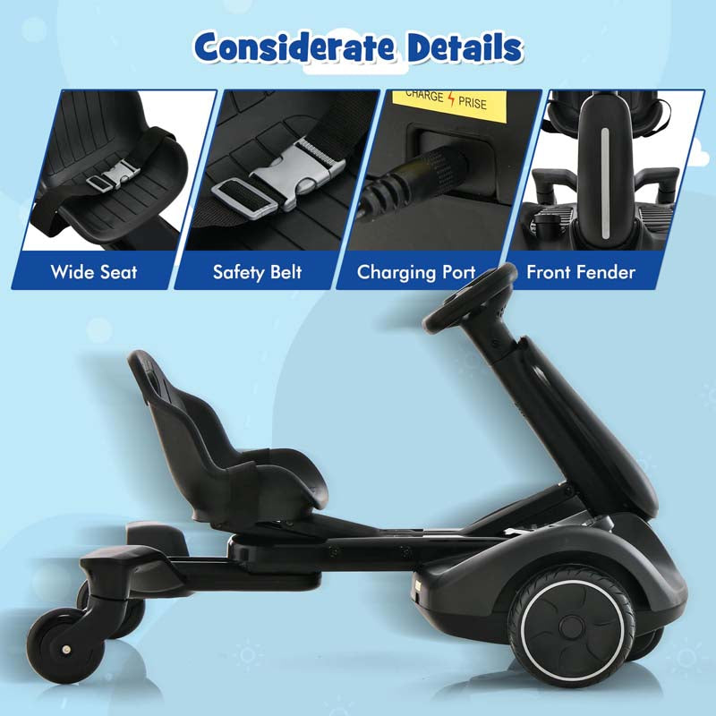 Kids Ride On Drift Car with 360° Spin & 2 Adjustable Heights , 6V Battery Powered Electric Vehicle Toddler Ride On Car Toy Gift
