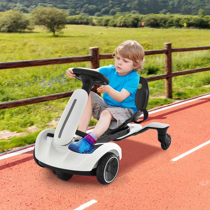 Kids Ride On Drift Car with 360° Spin & 2 Adjustable Heights , 6V Battery Powered Electric Vehicle Toddler Ride On Car Toy Gift