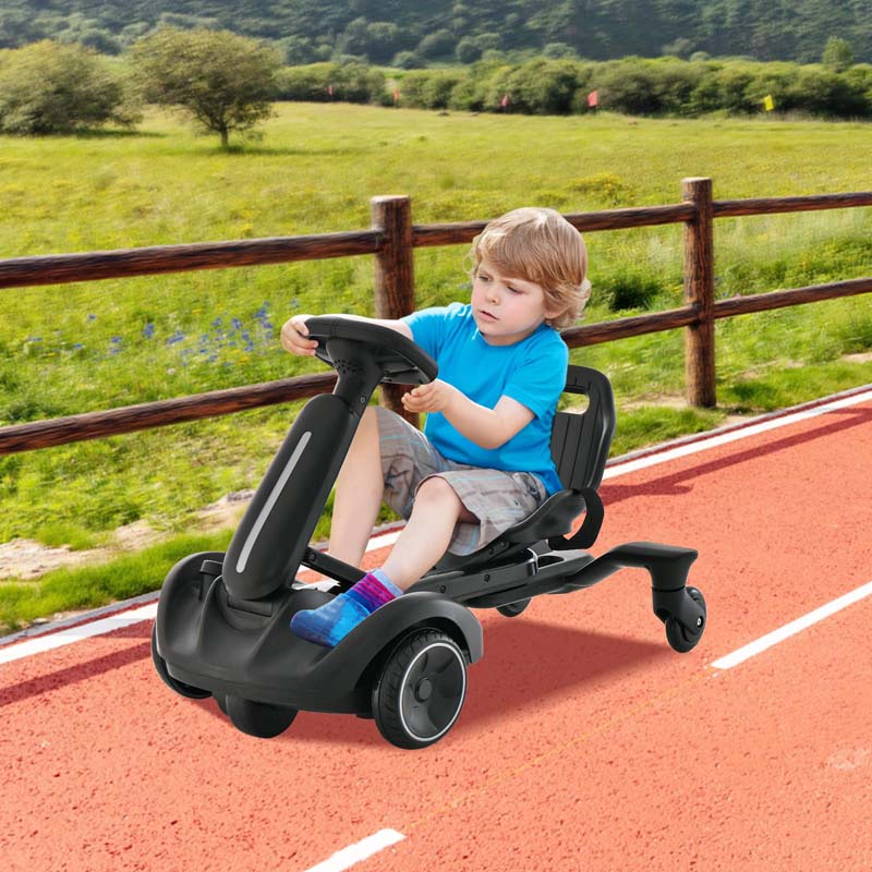 Kids Ride On Drift Car with 360° Spin & 2 Adjustable Heights , 6V Battery Powered Electric Vehicle Toddler Ride On Car Toy Gift
