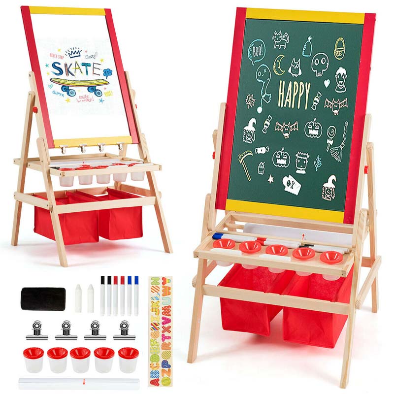  Toddler Easel, 3-in-1 Kids Art Easel Double-Sided