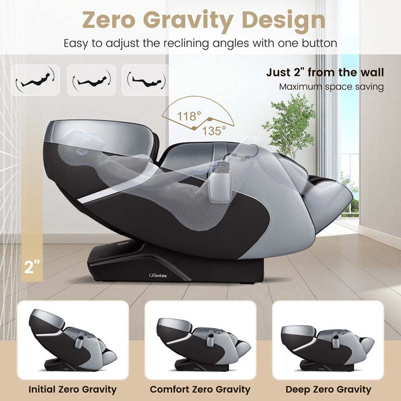3D SL Track Zero Gravity Massage Chair Full Body Massage Recliner with AI Voice Control