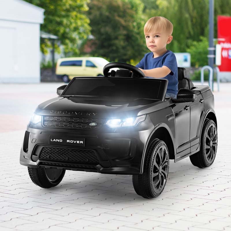 12V Kids Ride On Car, Licensed Land Rover Electric Vehicle Toy Car with Remote Control, LED Lights, Lockable Doors & Slow Start System