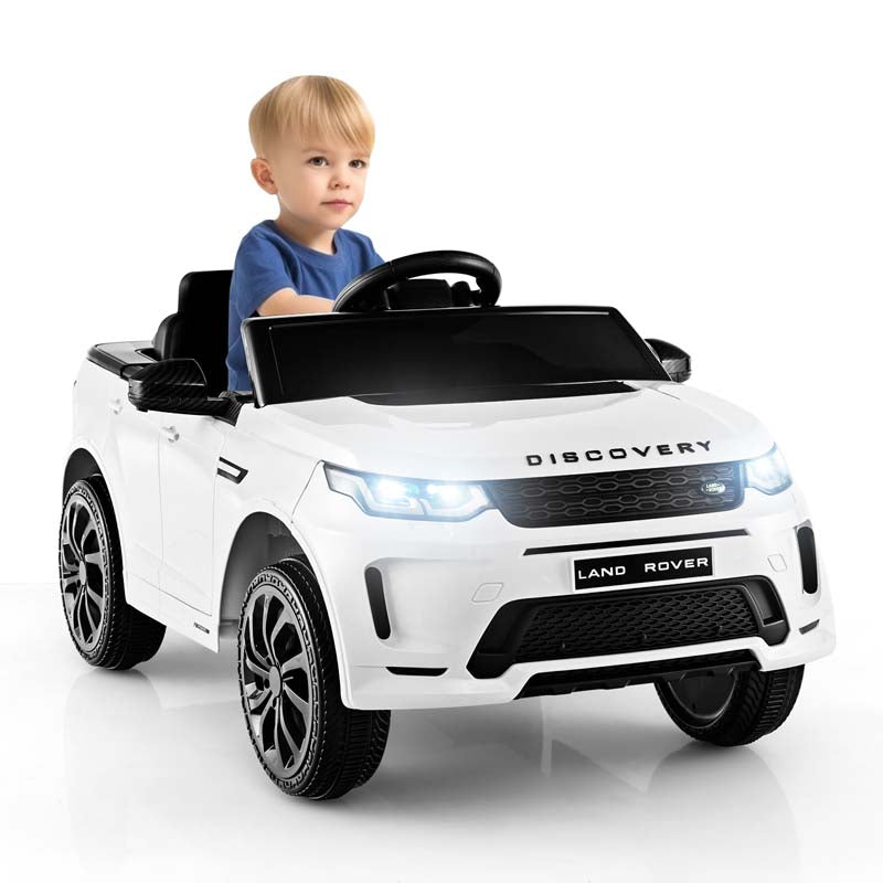 12V Kids Ride On Car, Licensed Land Rover Electric Vehicle Toy Car with Remote Control, LED Lights, Lockable Doors & Slow Start System