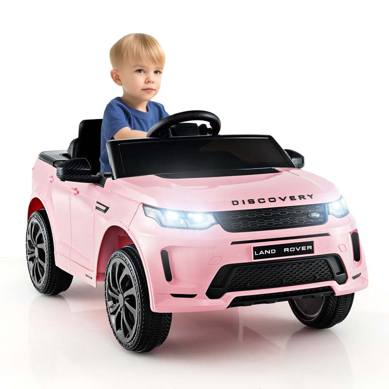 12V Kids Ride On Car, Licensed Land Rover Electric Vehicle Toy Car with Remote Control, LED Lights, Lockable Doors & Slow Start System