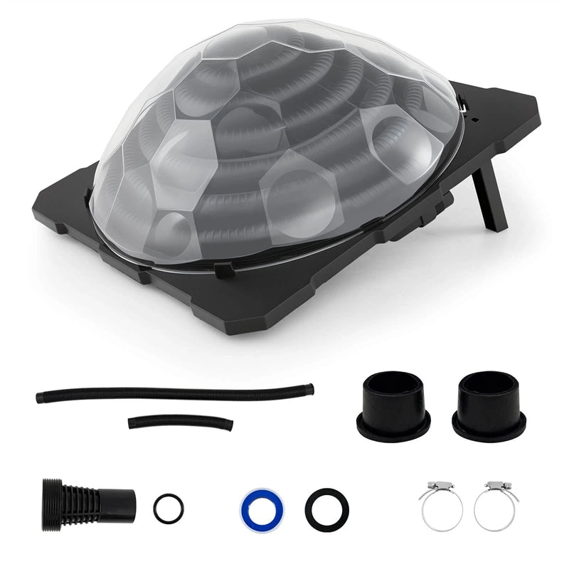 Dome Solar Swimming Pool Heater Above Ground Inground Pool Warmer Equipment with Hose Connector