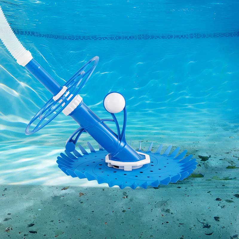 Upgraded Automatic Pool Cleaner, Vacuum Suction Side Pool Sweeper with 10FT Extension Hoses & 36-Fin Disc for Pools, Floors & Walls