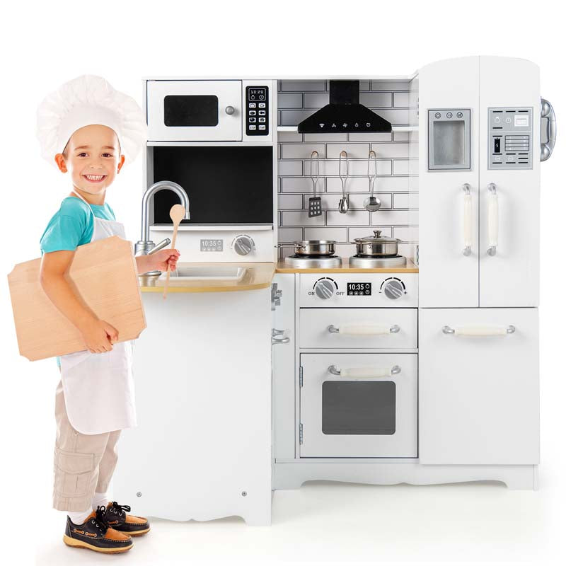 Wooden Kid's Corner Kitchen Playset with Stove Sale, Price