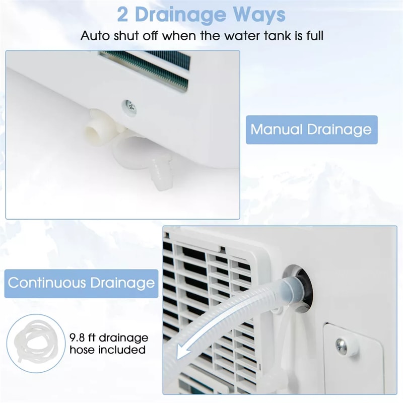 10000 BTU 3-in-1 Portable Air Conditioner, Personal Standing AC Cooling Unit with Dehumidifier, 24H Timer, Window Kit & Wheels for Bedroom, Dorm