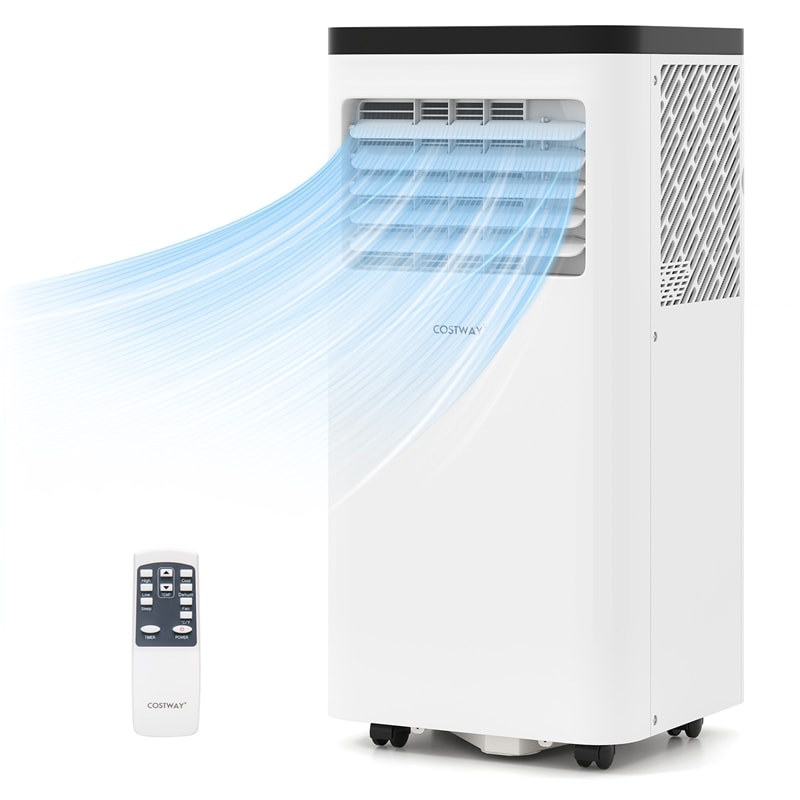 10000 BTU Portable Air Conditioner, 3-in-1 AC Unit with Fan & Dehumidifier, Remote Control, 24H Timer, Window Kit for Rooms up to 450 Sq.Ft
