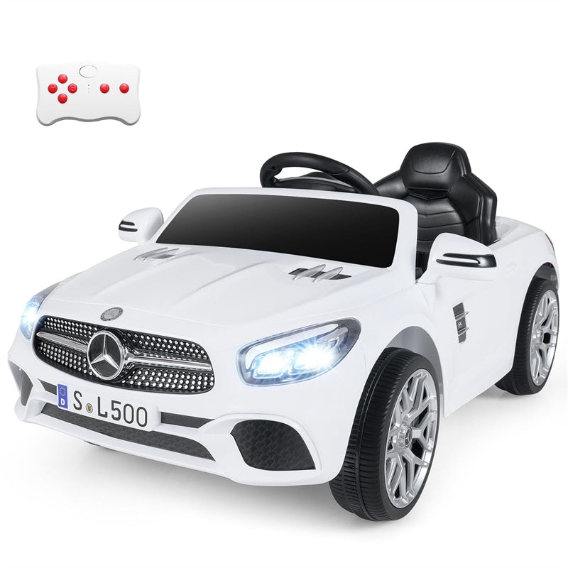 12V Kids Ride On Car, Licensed Mercedes-Benz SL R231 Electric Vehicle with Remote Control, Spring Suspension, LED Lights & Music for Boys Girls