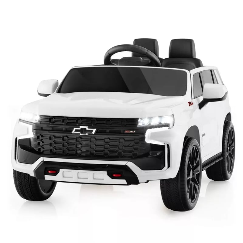 Licensed Chevrolet Tahoe Kids Ride On Car 12V Battery Powered Electric Truck SUV RC Vehicle with Light & Music