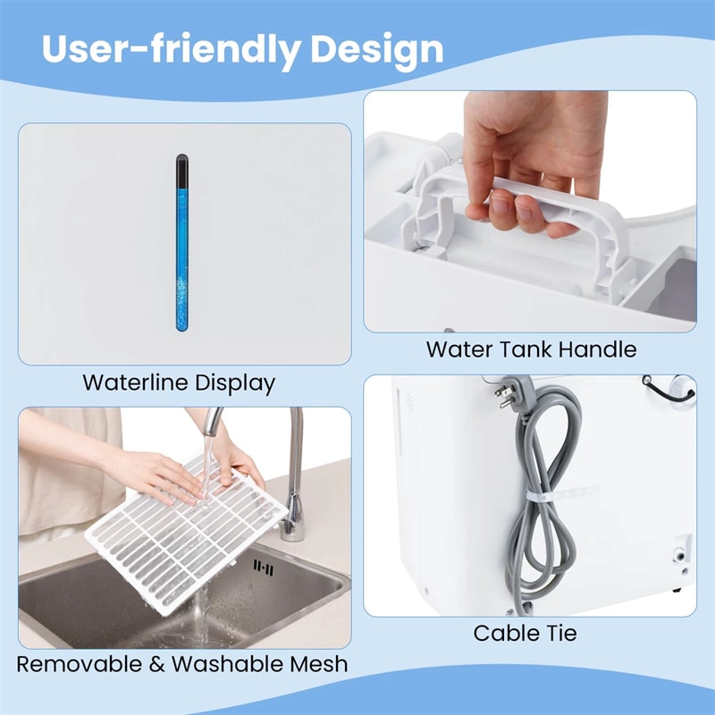 150 Pints Energy Star Dehumidifier with Pump Drain Hose, 7000 Sq.Ft Portable Dehumidifier w/24H Timer, LED Display & Auto Defrost for Basement, Garage