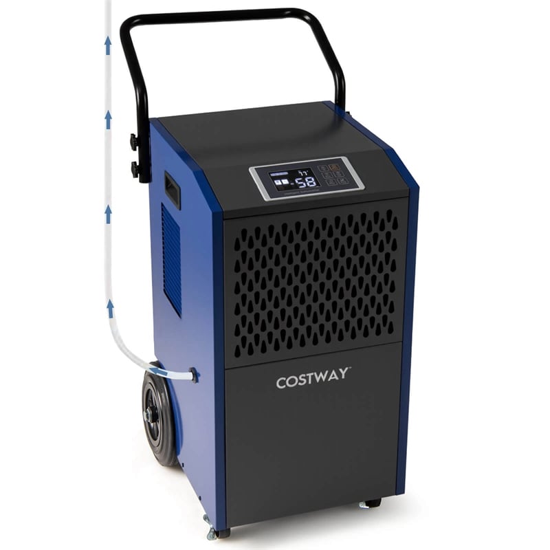 154 Pints Commercial Dehumidifier with Pump & Drain Hose, Heavy Duty Portable Industrial for Home Basements Job Sites