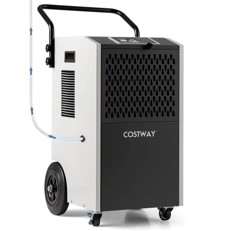 154 Pints Commercial Dehumidifier with Pump & Drain Hose, Heavy Duty Portable Industrial for Home Basements Job Sites