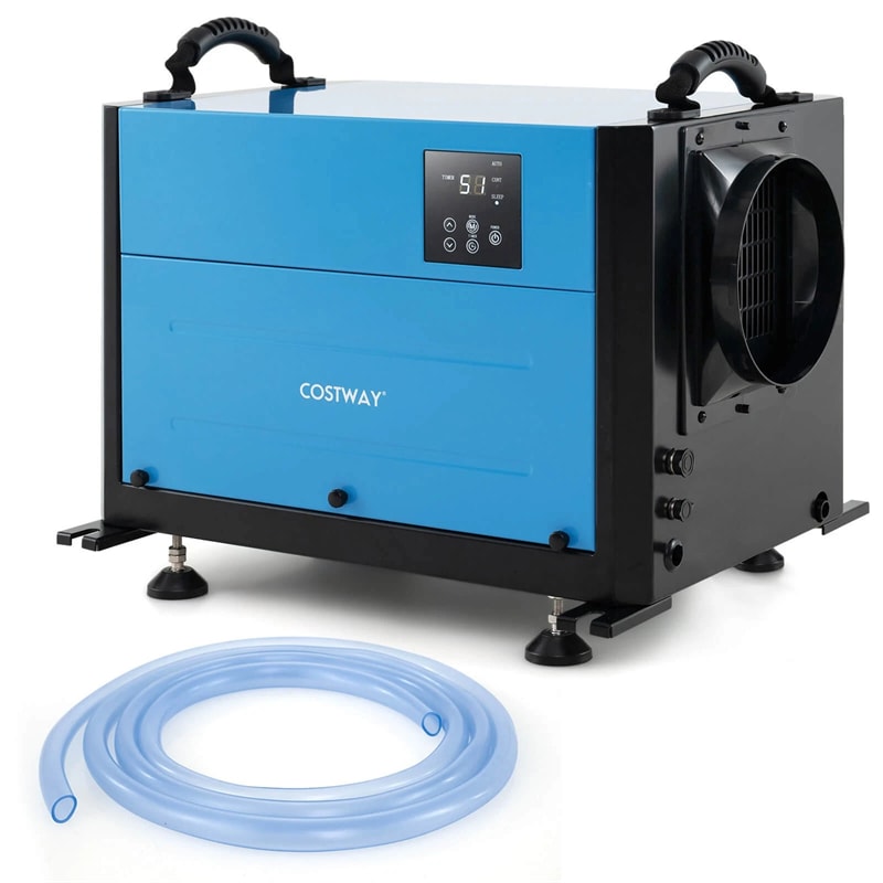155 PPD Commercial Dehumidifier, 1900 Sq.Ft Crawl Space Dehumidifier with Drain Hose, Auto Defrost, 3 Modes & 24H Timer for Basement, Warehouse