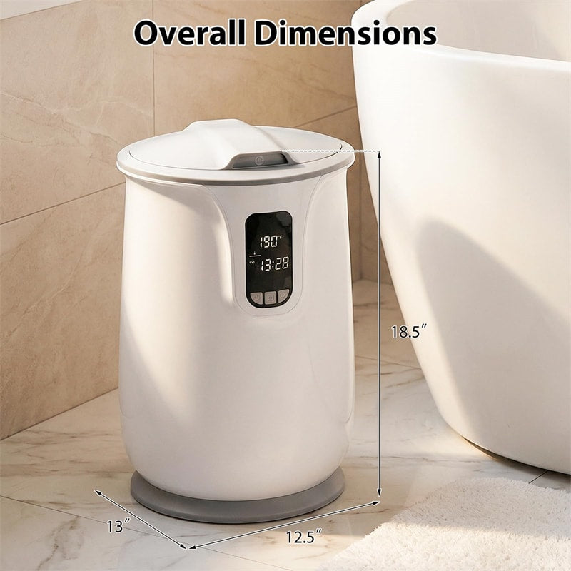 20L Hot Towel Warmer Bucket, Luxury Blanket Warmer with 3 Heat Levels, Adjustable Timer & LCD Display, Fits 2 Oversized Towels for Bathroom & Home Spa