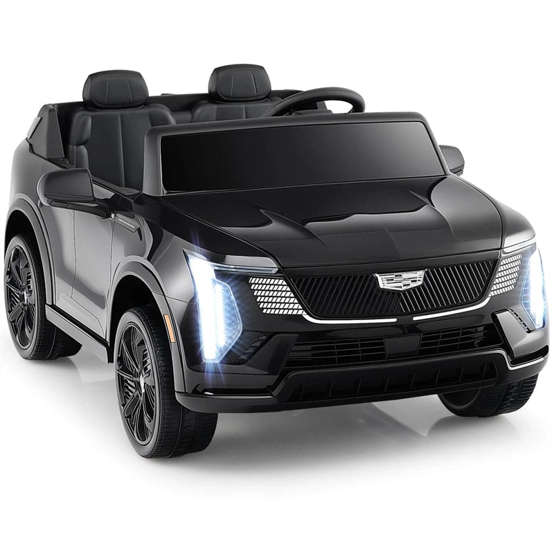 24V 2-Seater Ride-On Truck, Licensed Cadillac Kids Electric Car with Remote Control, 3 Speeds, LED Lights & Spring Suspension for Ages 3+