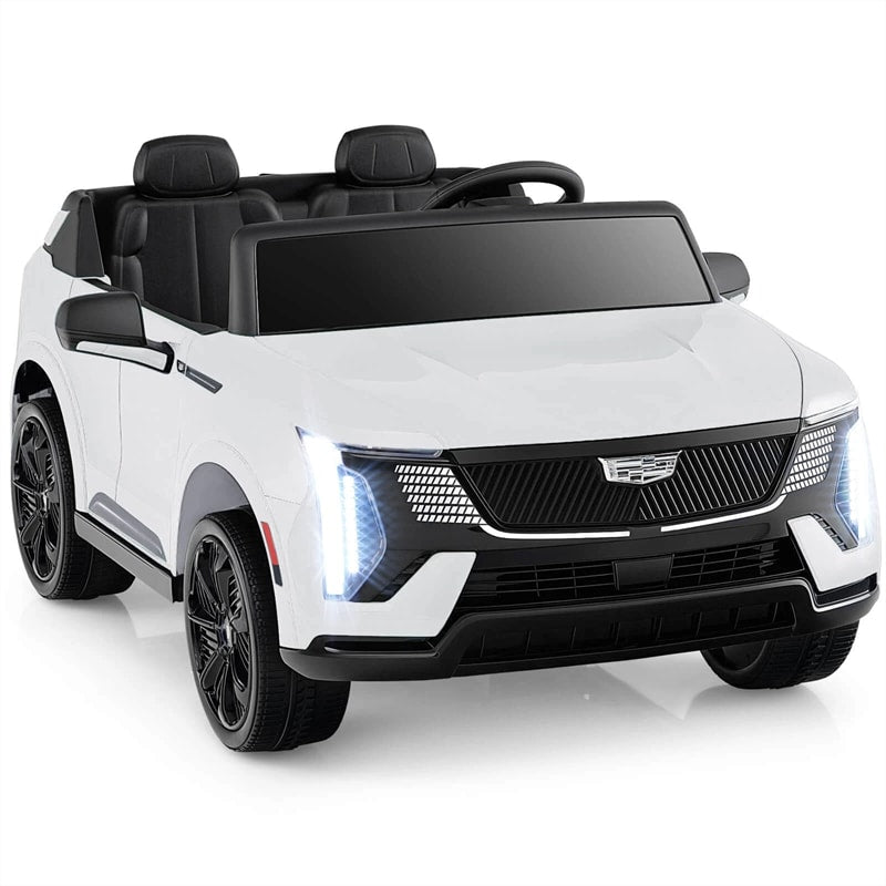 24V 2-Seater Ride-On Truck, Licensed Cadillac Kids Electric Car with Remote Control, 3 Speeds, LED Lights & Spring Suspension for Ages 3+