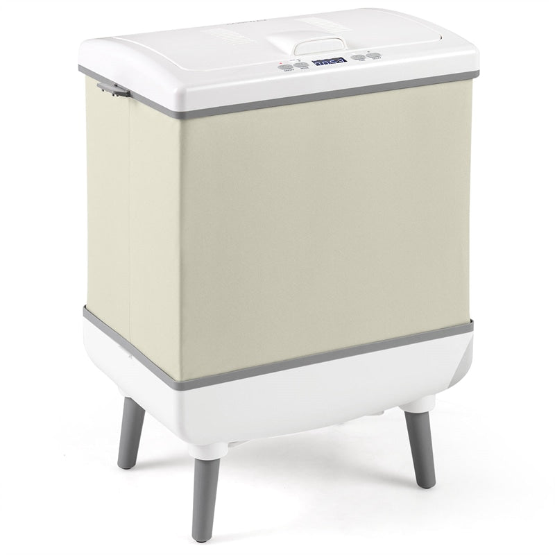 35L Large Towel Warmer Bucket for Bathroom, Foldable Blanket Warmer with Heat/Dry Modes, 24H Timer, Child Lock, Fits 3 Oversized 45"x70" Towels