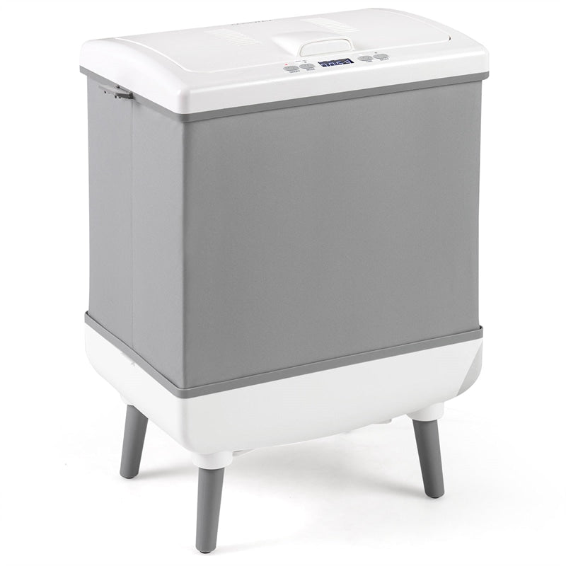 35L Large Towel Warmer Bucket for Bathroom, Foldable Blanket Warmer with Heat/Dry Modes, 24H Timer, Child Lock, Fits 3 Oversized 45"x70" Towels